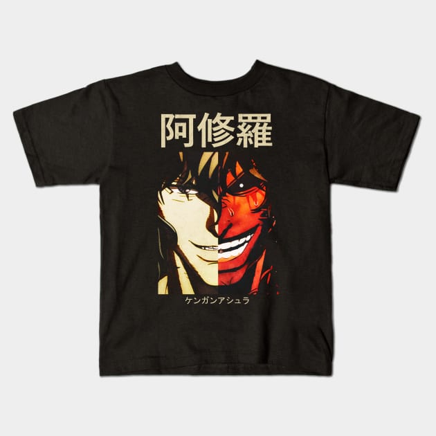 Ohma Tokita Kengan Ashura Omega Kids T-Shirt by JPNDEMON